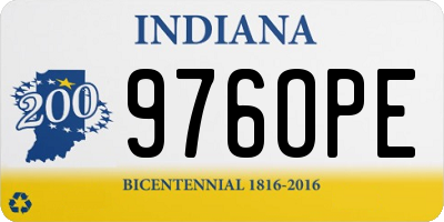 IN license plate 976OPE