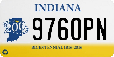 IN license plate 976OPN