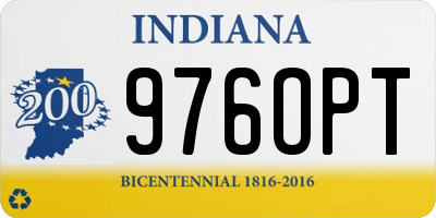 IN license plate 976OPT