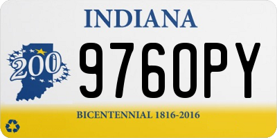 IN license plate 976OPY