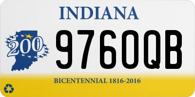 IN license plate 976OQB