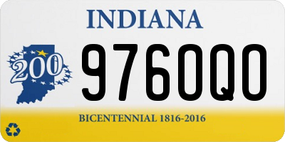IN license plate 976OQO