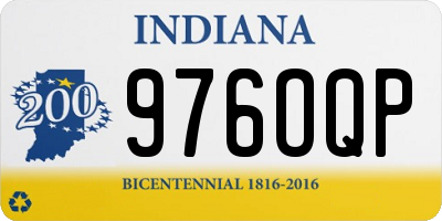 IN license plate 976OQP