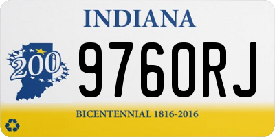 IN license plate 976ORJ