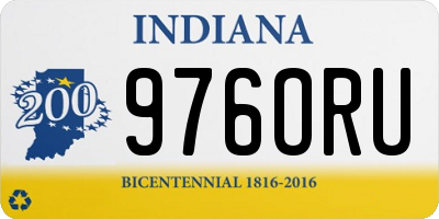 IN license plate 976ORU