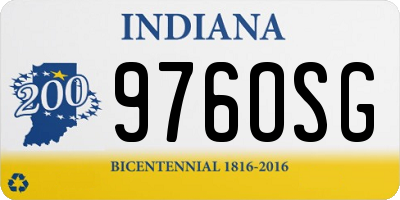 IN license plate 976OSG