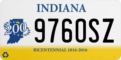 IN license plate 976OSZ
