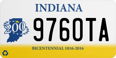 IN license plate 976OTA