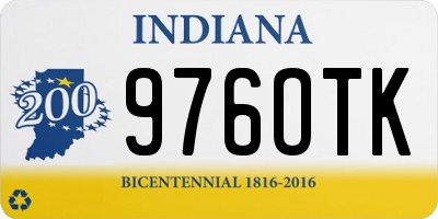 IN license plate 976OTK
