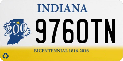 IN license plate 976OTN