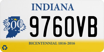 IN license plate 976OVB