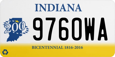 IN license plate 976OWA