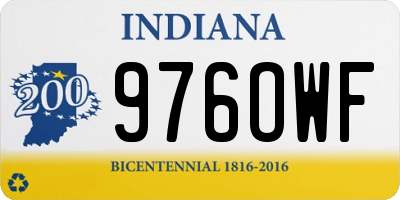 IN license plate 976OWF