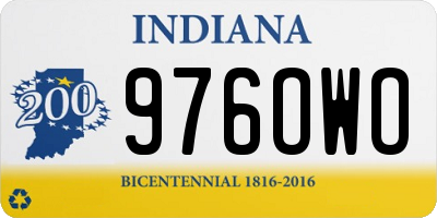 IN license plate 976OWO