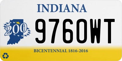 IN license plate 976OWT