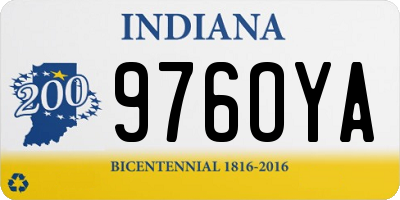 IN license plate 976OYA