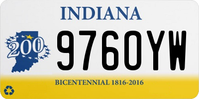 IN license plate 976OYW