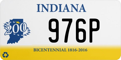 IN license plate 976P