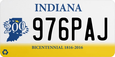 IN license plate 976PAJ