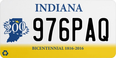 IN license plate 976PAQ