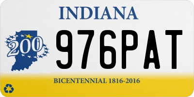 IN license plate 976PAT