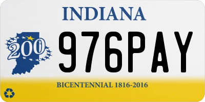 IN license plate 976PAY