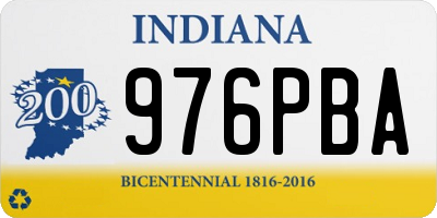 IN license plate 976PBA