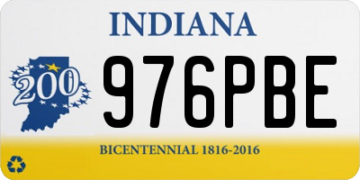 IN license plate 976PBE