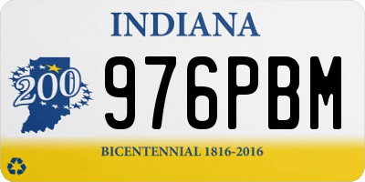 IN license plate 976PBM