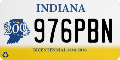 IN license plate 976PBN