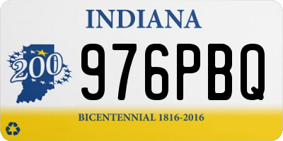 IN license plate 976PBQ