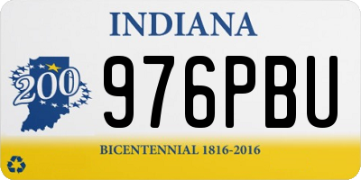 IN license plate 976PBU
