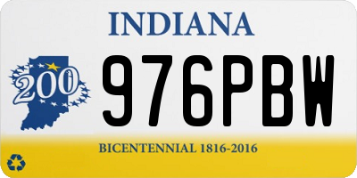 IN license plate 976PBW