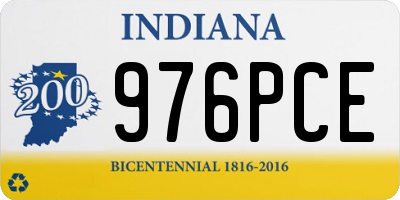 IN license plate 976PCE