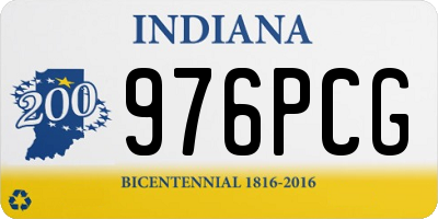 IN license plate 976PCG