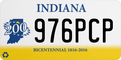 IN license plate 976PCP