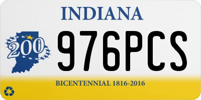 IN license plate 976PCS