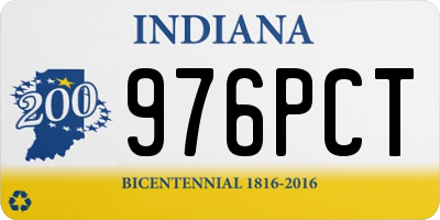 IN license plate 976PCT