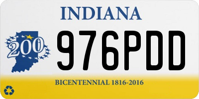 IN license plate 976PDD