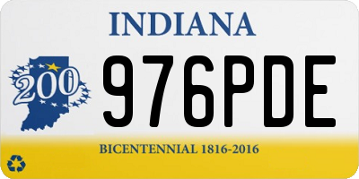 IN license plate 976PDE