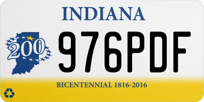 IN license plate 976PDF