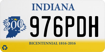 IN license plate 976PDH