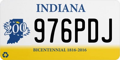 IN license plate 976PDJ