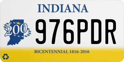 IN license plate 976PDR