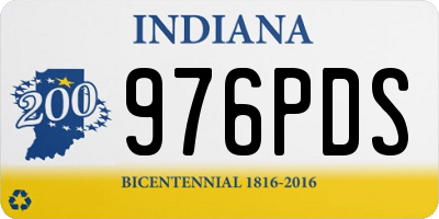 IN license plate 976PDS