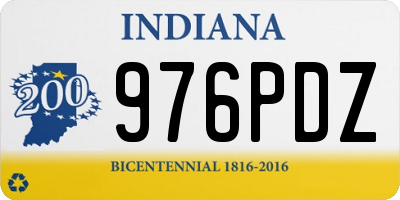 IN license plate 976PDZ