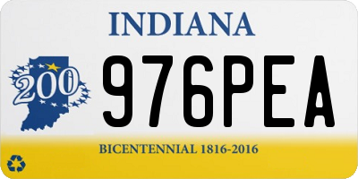 IN license plate 976PEA