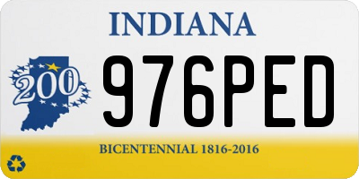 IN license plate 976PED