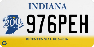 IN license plate 976PEH