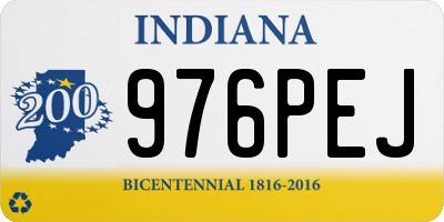 IN license plate 976PEJ